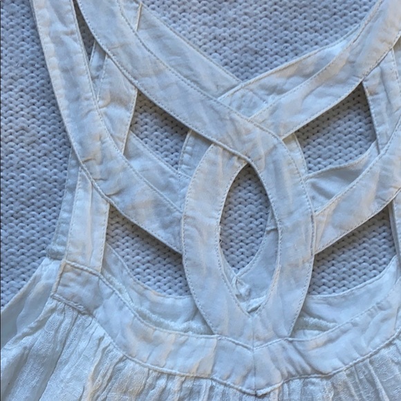White Free People open design tank top - Picture 2 of 4